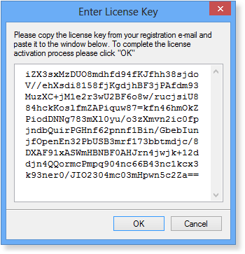 Entering a license key into USB Redirector TS Edition - Server