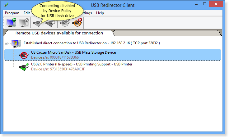 How Device Policy rules work in USB Redirector Client