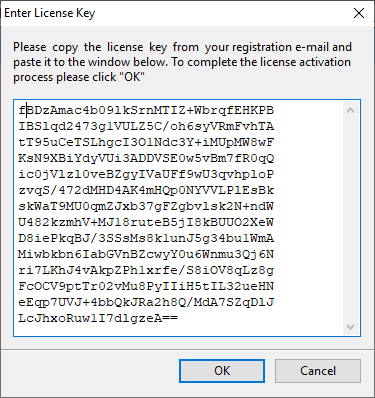 Entering a license key into USB Redirector Technician Edition