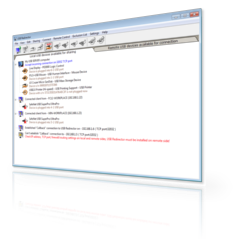 USB Redirector RDP edition screenshot showing shared USB devices